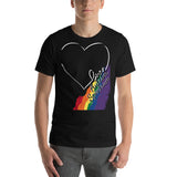 Love Autism Spectrum Rainbow | Unisex Premium Tee