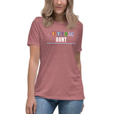 AUTISM AUNT | PREMIUM FITTED WOMAN'S BELLA CANVAS TEE