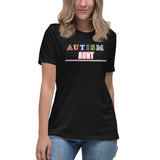 AUTISM AUNT | PREMIUM FITTED WOMAN'S BELLA CANVAS TEE
