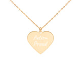 Autism Proud Engraved Necklace