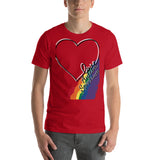 Love Autism Spectrum Rainbow | Unisex Premium Tee