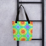 Bright Rainbow Mandala All Over Tote