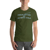 PROUD FATHER OF AUTISTIC CHILD | PREMIUM BELLA CANVAS TEE