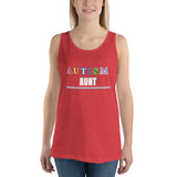 AUTISM AUNT | PREMIUM FITTED WOMAN'S BELLA CANVAS TANK TOP