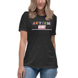 AUTISM AUNT | PREMIUM FITTED WOMAN'S BELLA CANVAS TEE