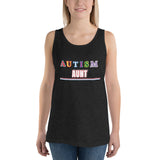 AUTISM AUNT | PREMIUM FITTED WOMAN'S BELLA CANVAS TANK TOP