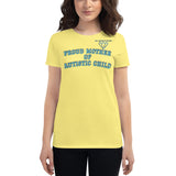PROUD MOTHER OF AUTISTIC CHILD | PREMIUM FITTED ANVIL TEE