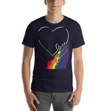 Love Autism Spectrum Rainbow | Unisex Premium Tee