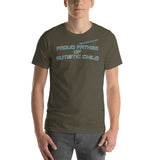 PROUD FATHER OF AUTISTIC CHILD | PREMIUM BELLA CANVAS TEE