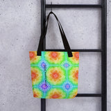 Bright Rainbow Mandala All Over Tote