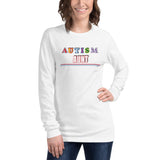 AUTISM AUNT | PREMIUM FITTED WOMAN'S BELLA CANVAS LONG SLEEVE