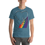 Love Autism Spectrum Rainbow | Unisex Premium Tee