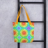 Bright Rainbow Mandala All Over Tote