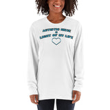 AUTISTIC NIECE = LIGHT OF MY LIFE | PREMIUM AMERICAN APPAREL LONG SLEEVE TEE