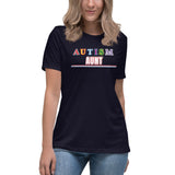 AUTISM AUNT | PREMIUM FITTED WOMAN'S BELLA CANVAS TEE