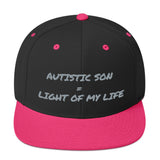 SNAP BACK HAT | AUTISTIC SON = LIGHT OF MY LIFE