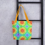 Bright Rainbow Mandala All Over Tote