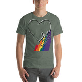Love Autism Spectrum Rainbow | Unisex Premium Tee
