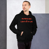 AUTISTIC SON = LIGHT OF MY LIFE | Unisex | Heavy Duty Pullover Hoodie