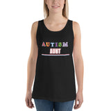 AUTISM AUNT | PREMIUM FITTED WOMAN'S BELLA CANVAS TANK TOP