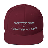 SNAP BACK HAT | AUTISTIC SON = LIGHT OF MY LIFE