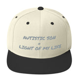 SNAP BACK HAT | AUTISTIC SON = LIGHT OF MY LIFE