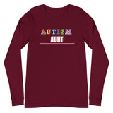 AUTISM AUNT | PREMIUM FITTED WOMAN'S BELLA CANVAS LONG SLEEVE