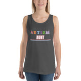 AUTISM AUNT | PREMIUM FITTED WOMAN'S BELLA CANVAS TANK TOP