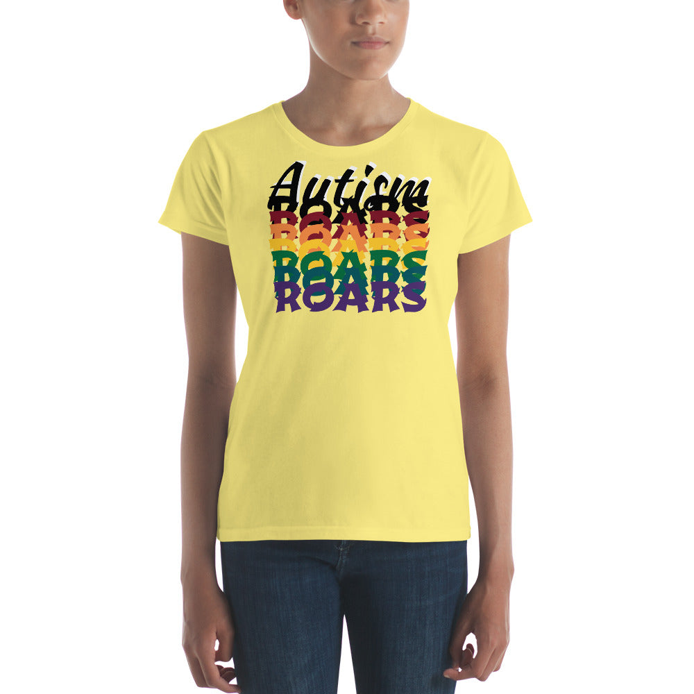 Love Autism Spectrum Rainbow | Womens Fitted Tee