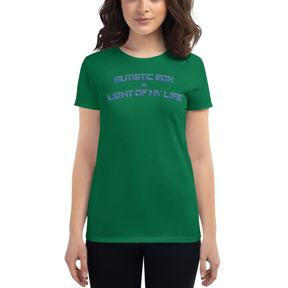 AUTISTIC SON = LIGHT OF MY LIFE | PREMIUM ANVIL TEE