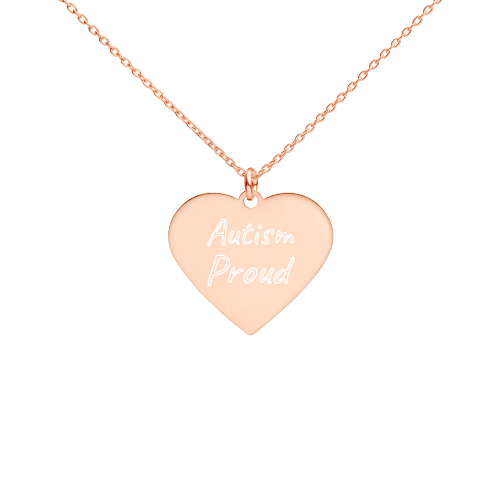 Autism Proud Engraved Necklace