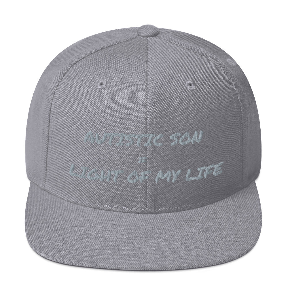 SNAP BACK HAT | AUTISTIC SON = LIGHT OF MY LIFE