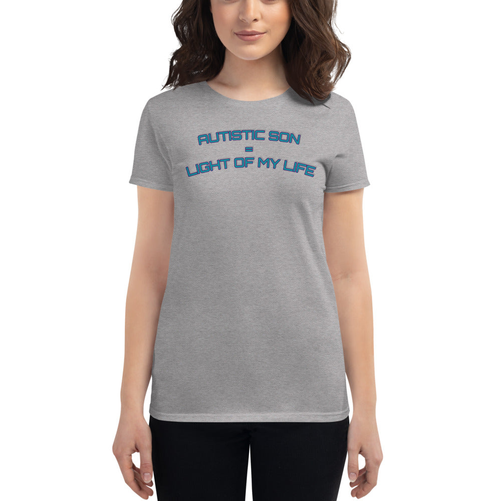 AUTISTIC SON = LIGHT OF MY LIFE | PREMIUM ANVIL TEE