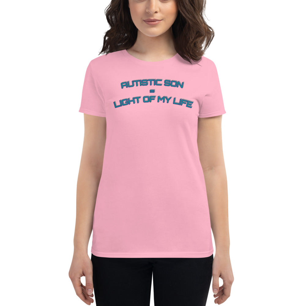 AUTISTIC SON = LIGHT OF MY LIFE | PREMIUM ANVIL TEE
