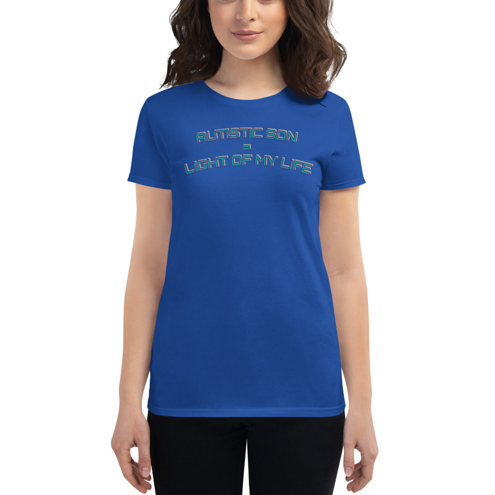 AUTISTIC SON = LIGHT OF MY LIFE | PREMIUM ANVIL TEE