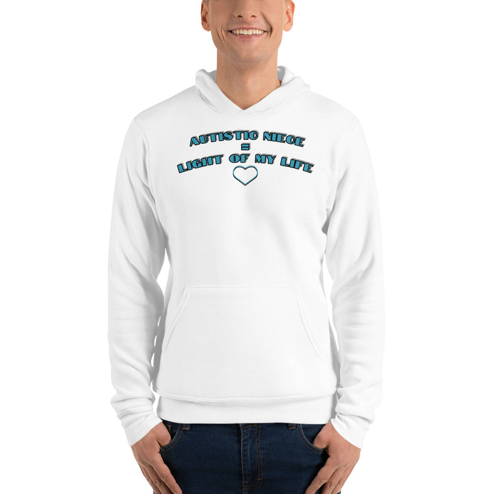 AUTISTIC NIECE = LIGHT OF MY LIFE | | LIGHT WEIGHT PREMIUM UNISEX SWEATER