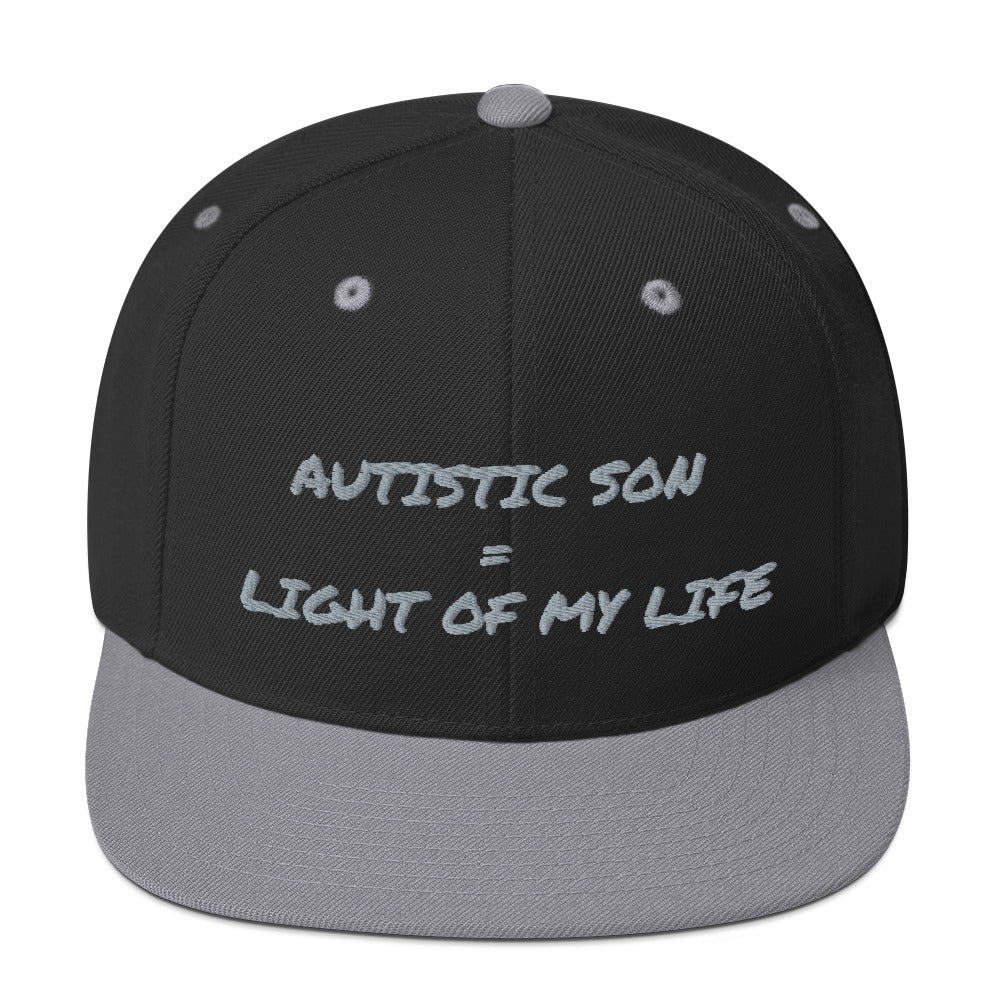SNAP BACK HAT | AUTISTIC SON = LIGHT OF MY LIFE
