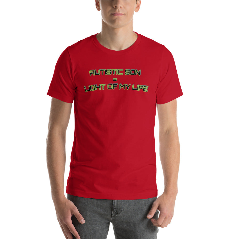 AUTISTIC SON = LIGHT OF MY LIFE | PREMIUM BELLA CANVAS TEE