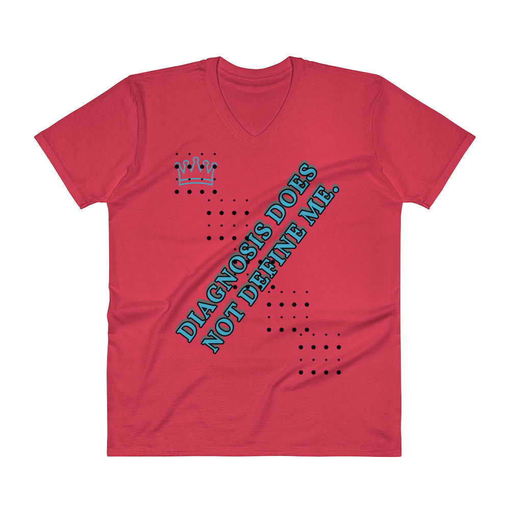 DIAGNOSIS DOES NOT DEFINE ME | V-Neck | Anvil Comfort Tee