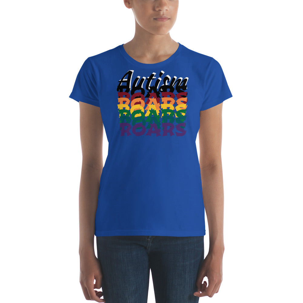 Love Autism Spectrum Rainbow | Womens Fitted Tee