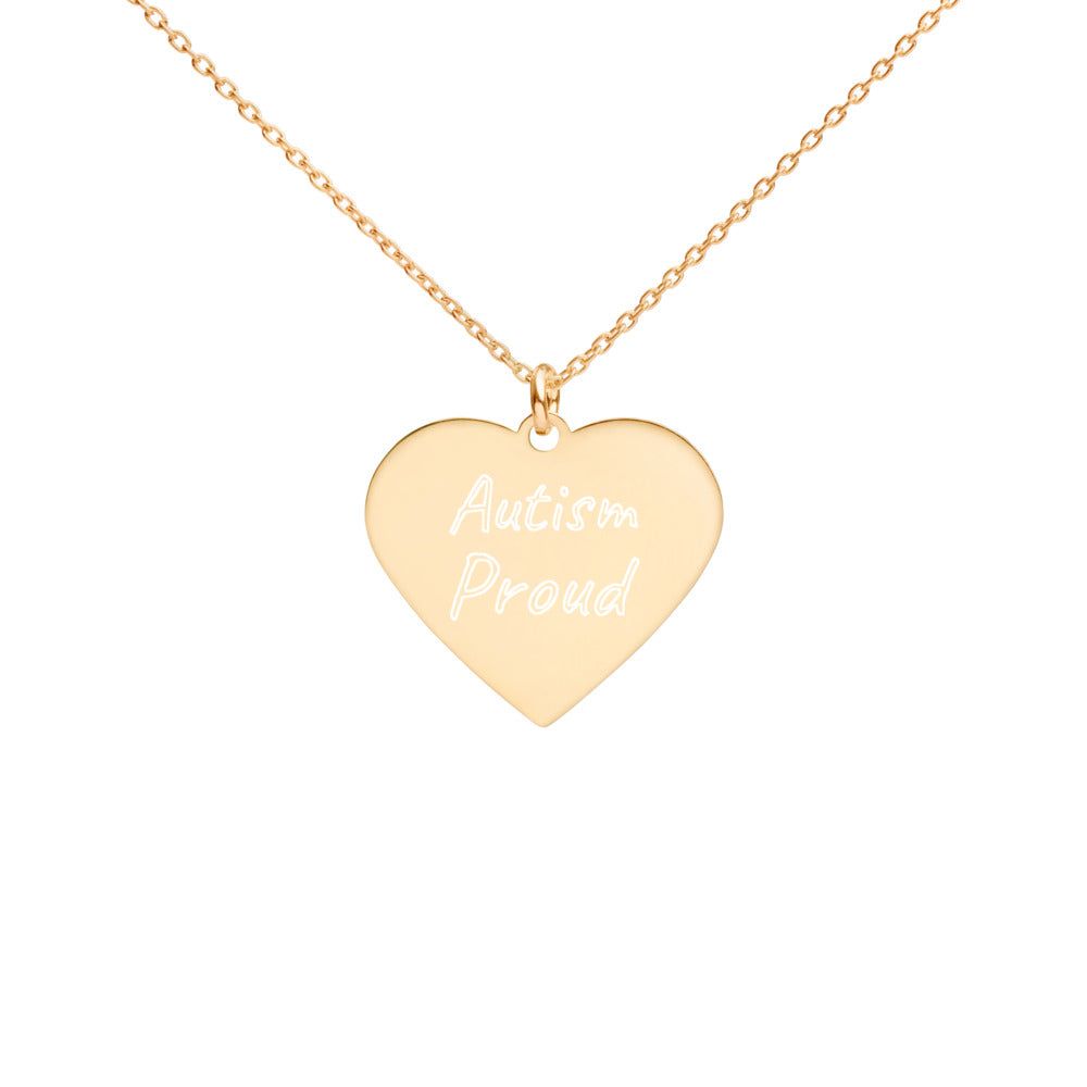 Autism Proud Engraved Necklace