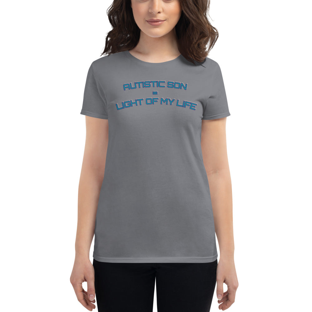 AUTISTIC SON = LIGHT OF MY LIFE | PREMIUM ANVIL TEE