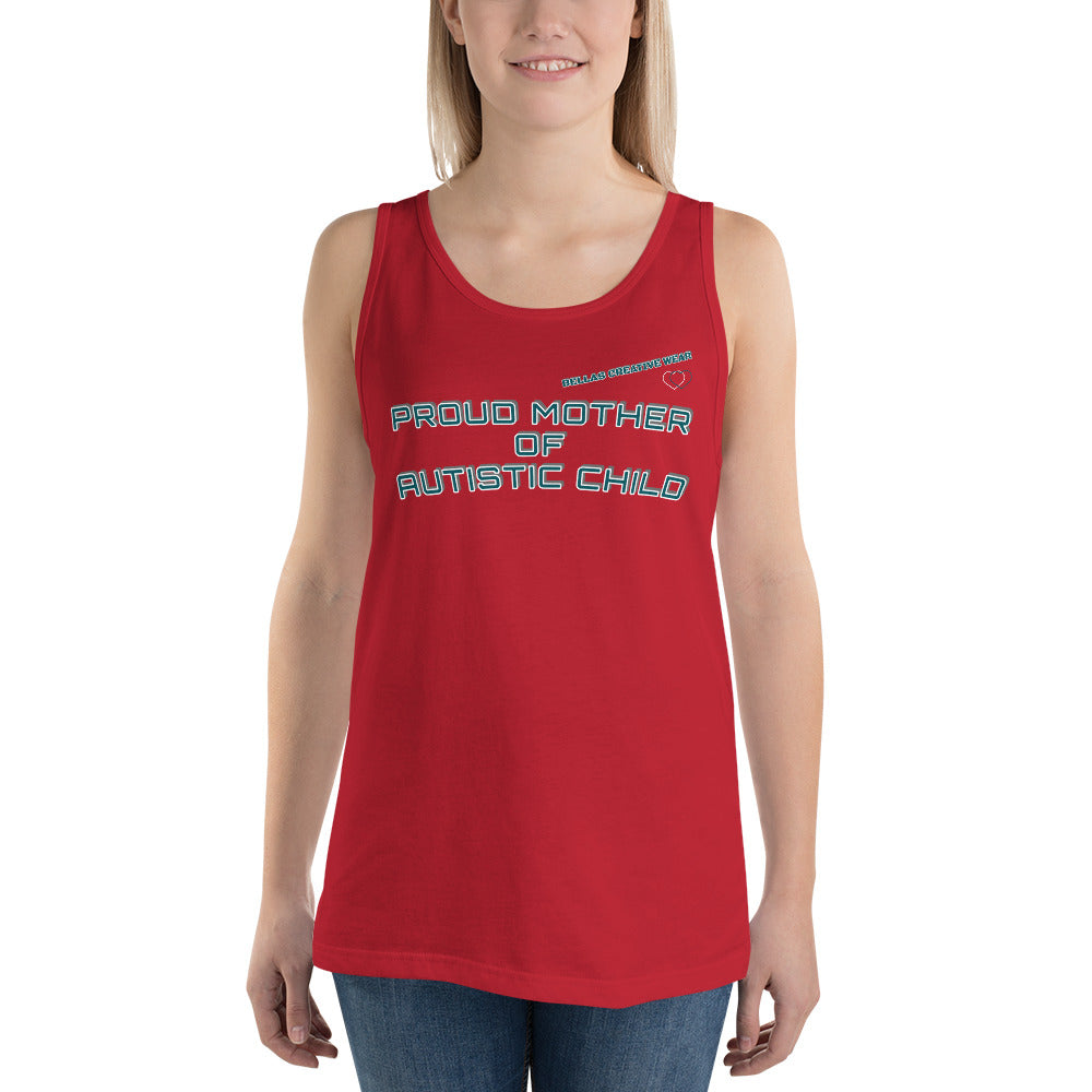 PROUD MOTHER OF AUTISTIC CHILD | PREMIUM BELLA CANVAS TANK TOP