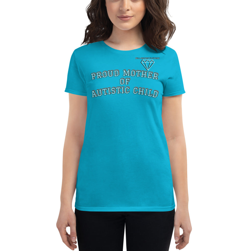 PROUD MOTHER OF AUTISTIC CHILD | PREMIUM FITTED ANVIL TEE