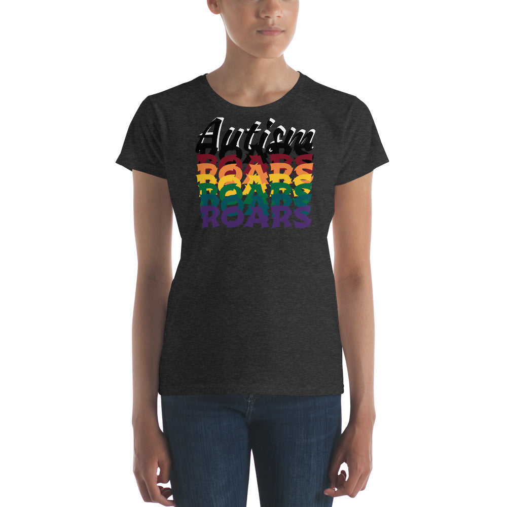 Love Autism Spectrum Rainbow | Womens Fitted Tee