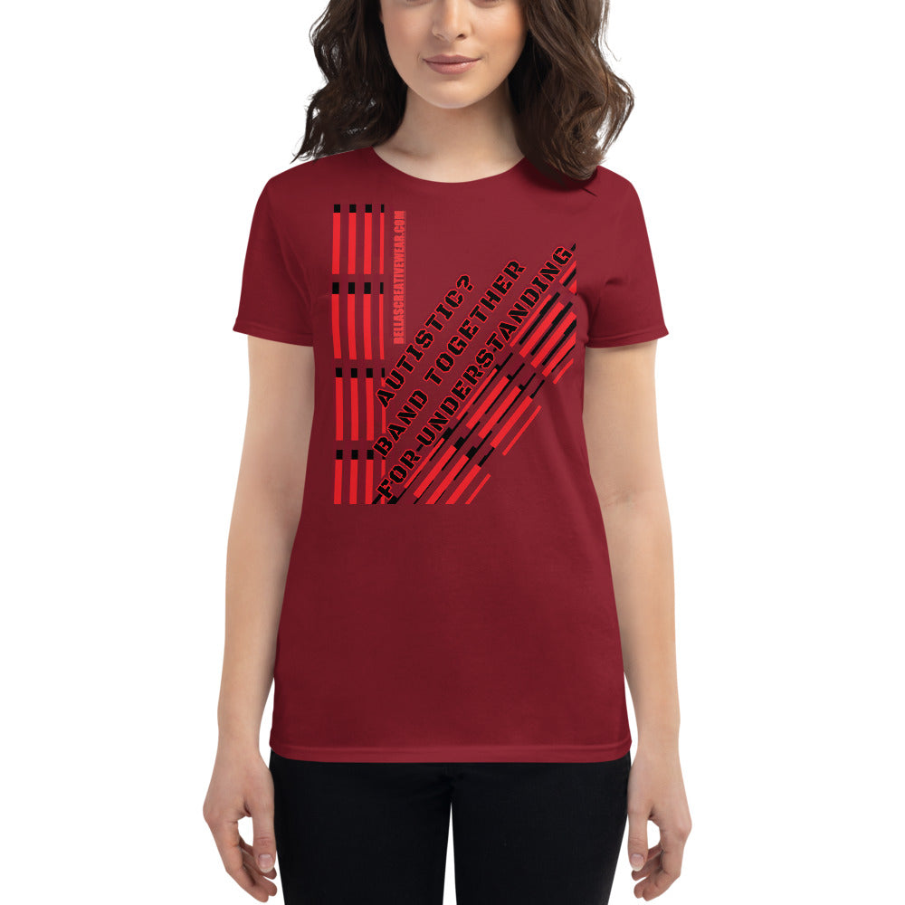 AUTISTIC? BAND TOGETHER FOR UNDERSTANDING | PREMIUM ANVIL TEE