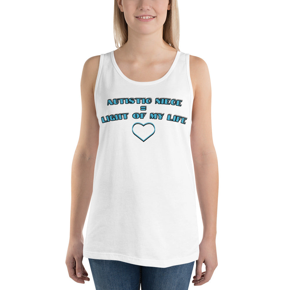 AUTISTIC NIECE = LIGHT OF MY LIFE | PREMIUM TANK TOP