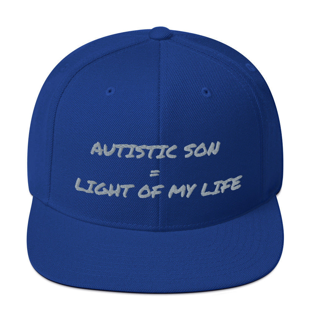 SNAP BACK HAT | AUTISTIC SON = LIGHT OF MY LIFE