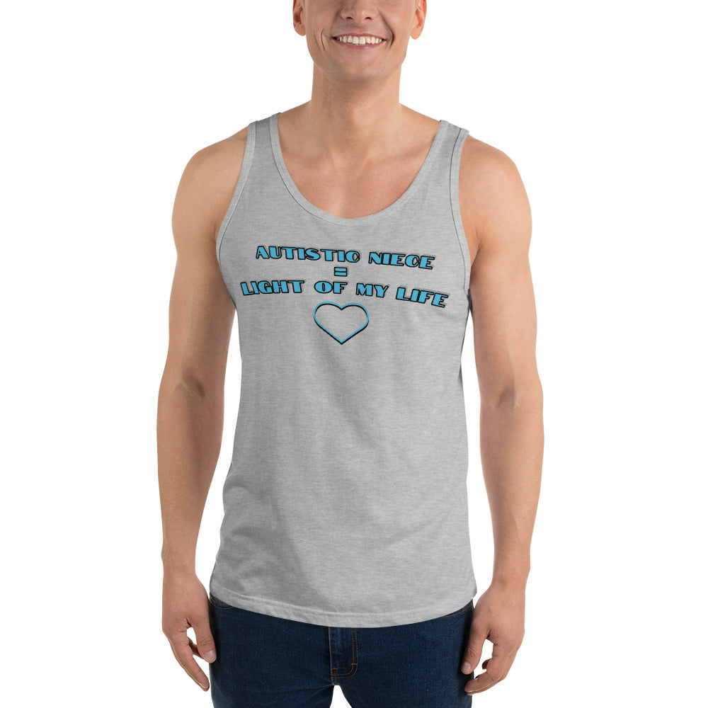 AUTISTIC NIECE = LIGHT OF MY LIFE | PREMIUM TANK TOP