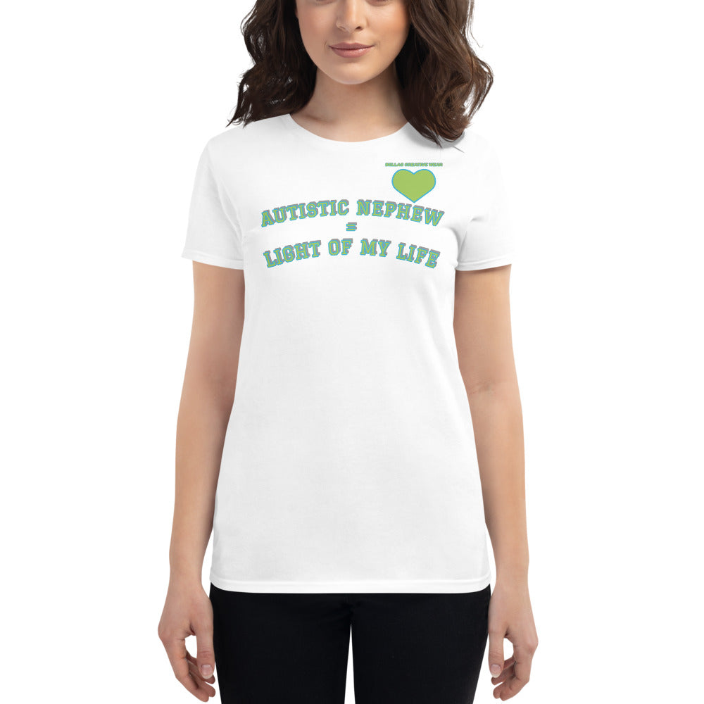 AUTISTIC NEPHEW = LIGHT OF MY LIFE | PREMIUM ANVIL TEE